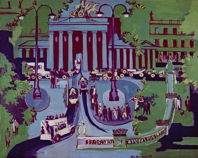 La Puerta de Brandeburgo, Berlín de Ernst Ludwig Kirchner