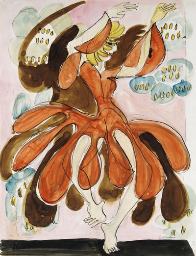 La bailarina Palucca, c. 1930-31 de Ernst Ludwig Kirchner