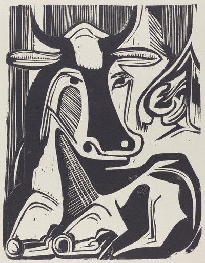 La gran vaca echada de Ernst Ludwig Kirchner