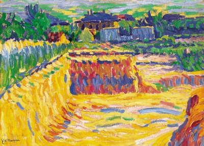 El pozo de arcilla, c. 1906 de Ernst Ludwig Kirchner