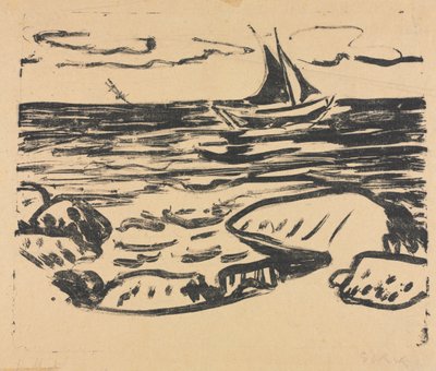 The Sea near Staberhuk de Ernst Ludwig Kirchner