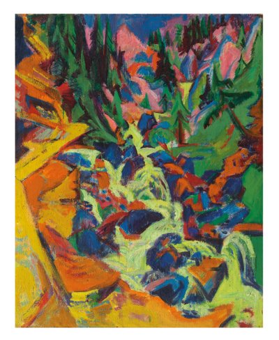 La Cascada, 1919 de Ernst Ludwig Kirchner
