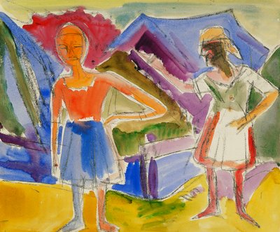 Dos figuras de Ernst Ludwig Kirchner