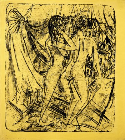 Dos Desnudos en la Ventana, 1915 de Ernst Ludwig Kirchner
