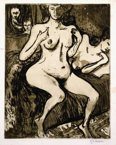 Dos mujeres, 1907 de Ernst Ludwig Kirchner