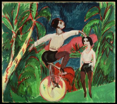 Ciclista de monociclo de Ernst Ludwig Kirchner