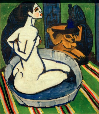 Desnudo femenino en la bañera de Ernst Ludwig Kirchner