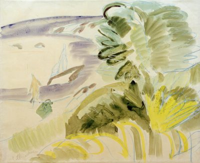 Playa blanca de Ernst Ludwig Kirchner