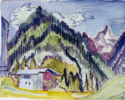 Hogar en el desierto, 1924-25 de Ernst Ludwig Kirchner