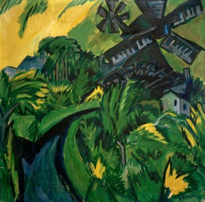 Molino de viento en Fehmarn de Ernst Ludwig Kirchner