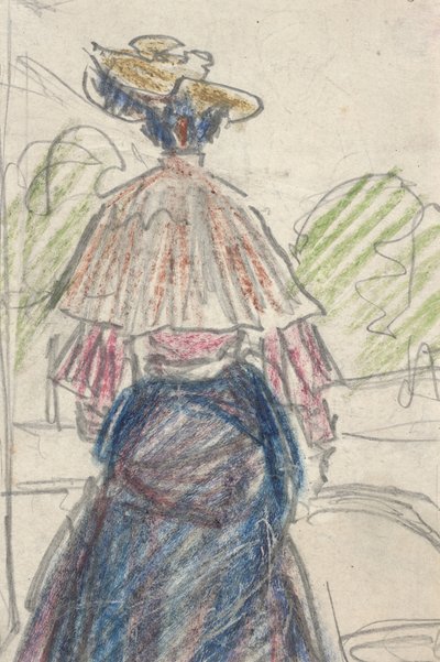 Mujer en Paisaje Vista Desde Atrás de Ernst Ludwig Kirchner