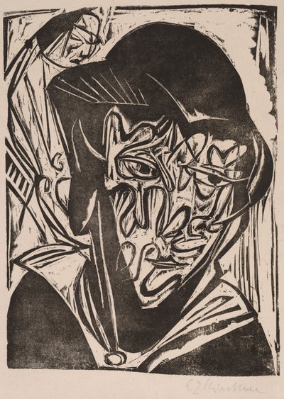 Mujer con velo de Ernst Ludwig Kirchner