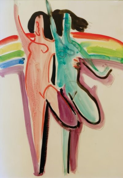 Dos bailarinas de Ernst Ludwig Kirchner