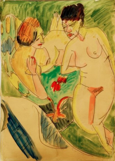 Dos mujeres desnudas de Ernst Ludwig Kirchner