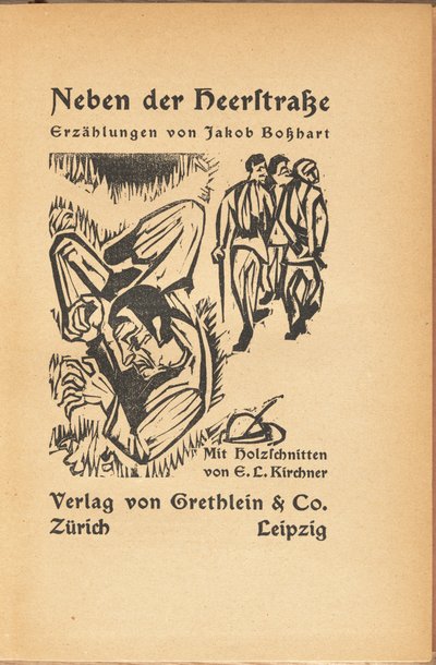 Jakob Bosshart: Cerca de la calle principal de Ernst Ludwig Kirchner and Jacob Bosshart