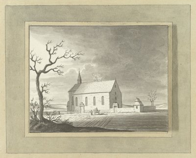 Capilla en las afueras de Zillinge, cerca de Würzburg de Ernst Willem Jan Bagelaar