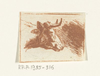 Cabeza de vaca a la derecha de Ernst Willem Jan Bagelaar