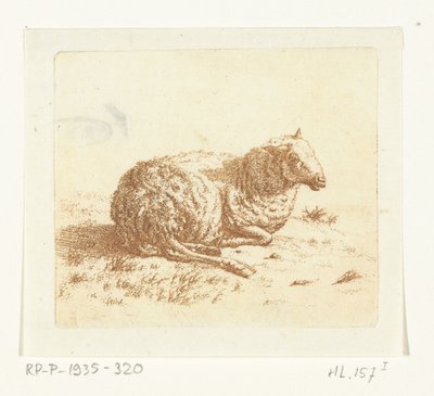 Ovejas reclinadas de Ernst Willem Jan Bagelaar