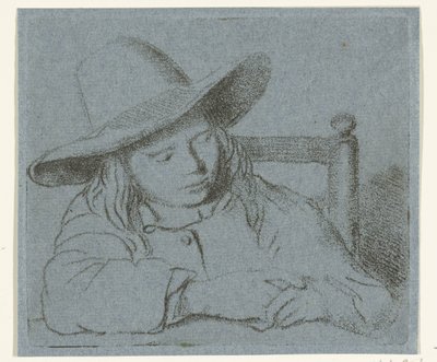 Niño durmiendo con sombrero de Ernst Willem Jan Bagelaar