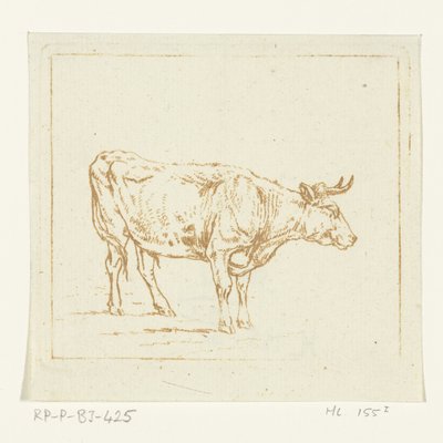 Tauro de pie, mirando a la derecha de Ernst Willem Jan Bagelaar