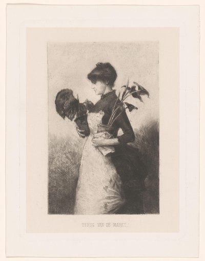 Mujer con dos plantas
De vuelta del mercado (título en el objeto) de Ernst Witkamp