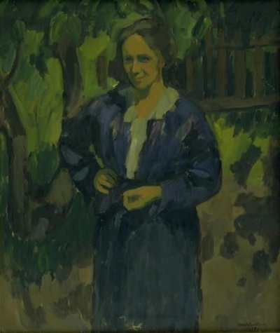 Una dama en un jardín. Anna Thorup de Ernst Zeuthen