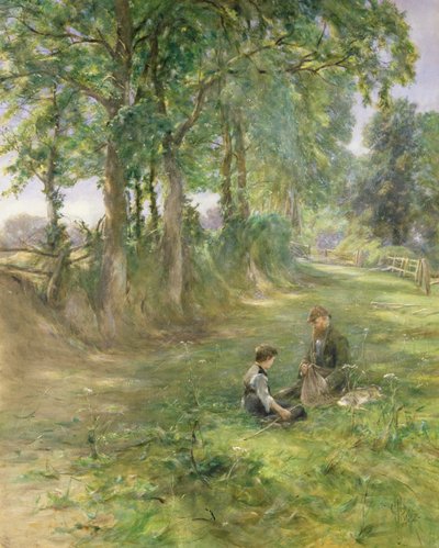 El Descanso del Guardabosques, 1897 de Erskine E. Nicol
