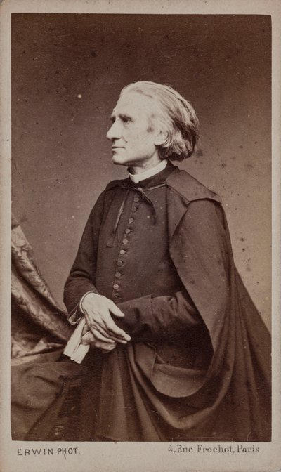 Retrato del compositor Franz Liszt 1811-1886 de Erwin Hanfstaengl