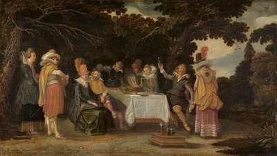 Una fiesta al aire libre de Esaias I van de Velde