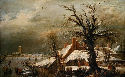 Paisaje de invierno de Esaias I van de Velde