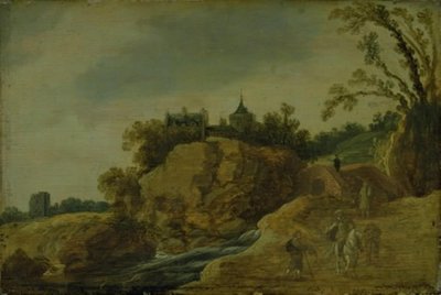 Paisaje Rocoso con un Castillo de Esaias van de Velde