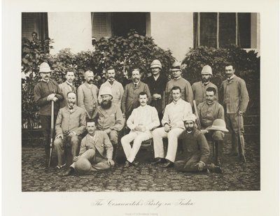 El zarevich Nicolás Alexandrovich de Rusia visitando la India, 1891 de Esper Esperovich Ukhtomsky