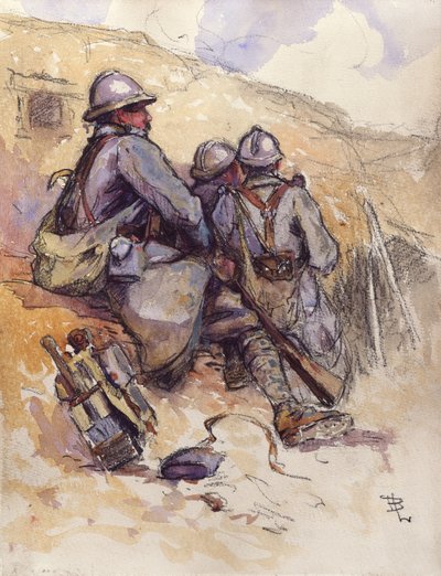 Descansando, Prosnes, 7 de septiembre de 1916 de Espérance Léon Broquet