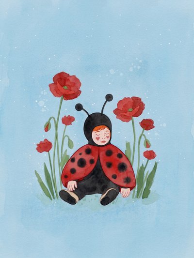 Bebé mariquita durmiendo de Essa Van Reis