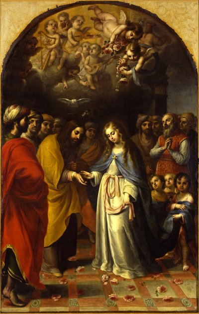 El matrimonio de la Virgen, c.1693 de Esteban Márquez de Velasco