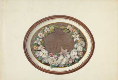 Marco Oval de Corona de Plumas de Esther Hansen and Edith Towner