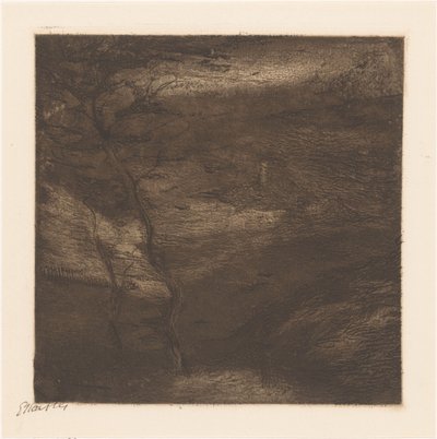 Tarde en los Pirineos (título original del objeto) de Etha Fles (signed by artist)