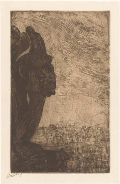Chimère van de Notre-Dame (título original del objeto) de Etha Fles (signed by artist)