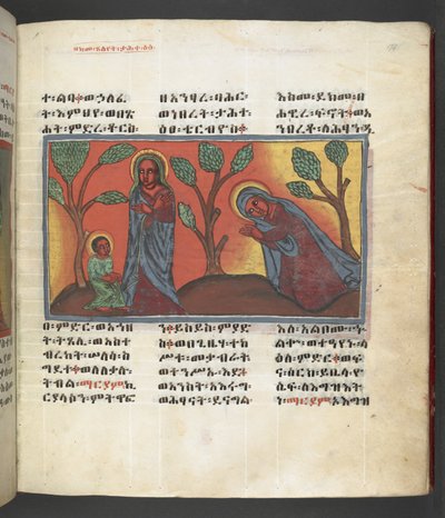 O. 607 f174r, Escena de la vida de la Virgen María, de 