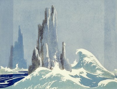 Rocas de la Catedral, Tasmania, 1939 de Ethleen Palmer