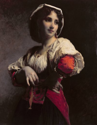 Una belleza italiana, 1872 de Etienne Adolphe Piot