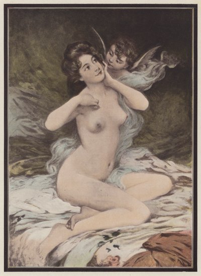 Mensaje de amor (lito de color) de Etienne Albert Eugene Joannon Navier