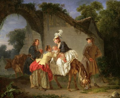 Despedida de la niñera, 1776-77 de Etienne Aubry