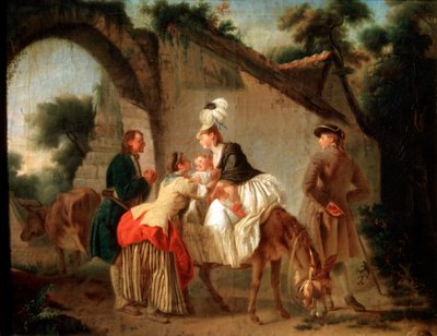 Despedida de la nodriza, 1777 de Etienne Aubry