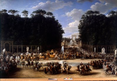 Napoleón y María Luisa entraron en el Jardín de las Tullerías de Etienne Barthelemy Garnier
