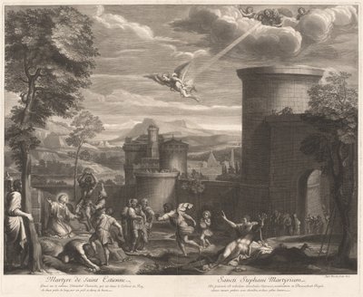 Martirio de San Esteban de Etienne Baudet, after Annibale Carracci