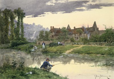 Soldados al borde del río de Etienne Berne Bellecour