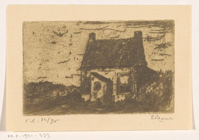 Casa rural en Ter Heijde, cerca de La Haya (título original del objeto) de Etienne Bosch (signed by artist)