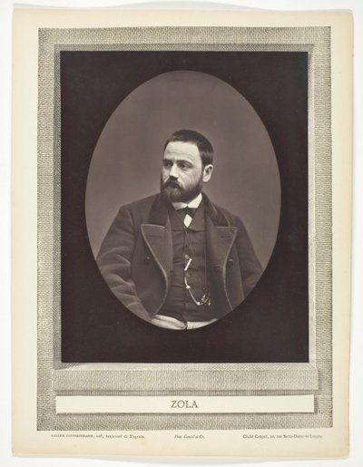 Émile Zola (novelista, dramaturgo y periodista francés, 1840-1902) de Etienne Carjat