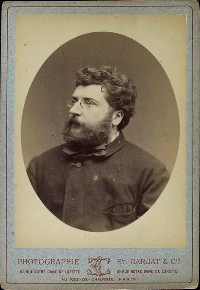 Georges Bizet, compositor y pianista francés, años 1870 de Etienne Carjat